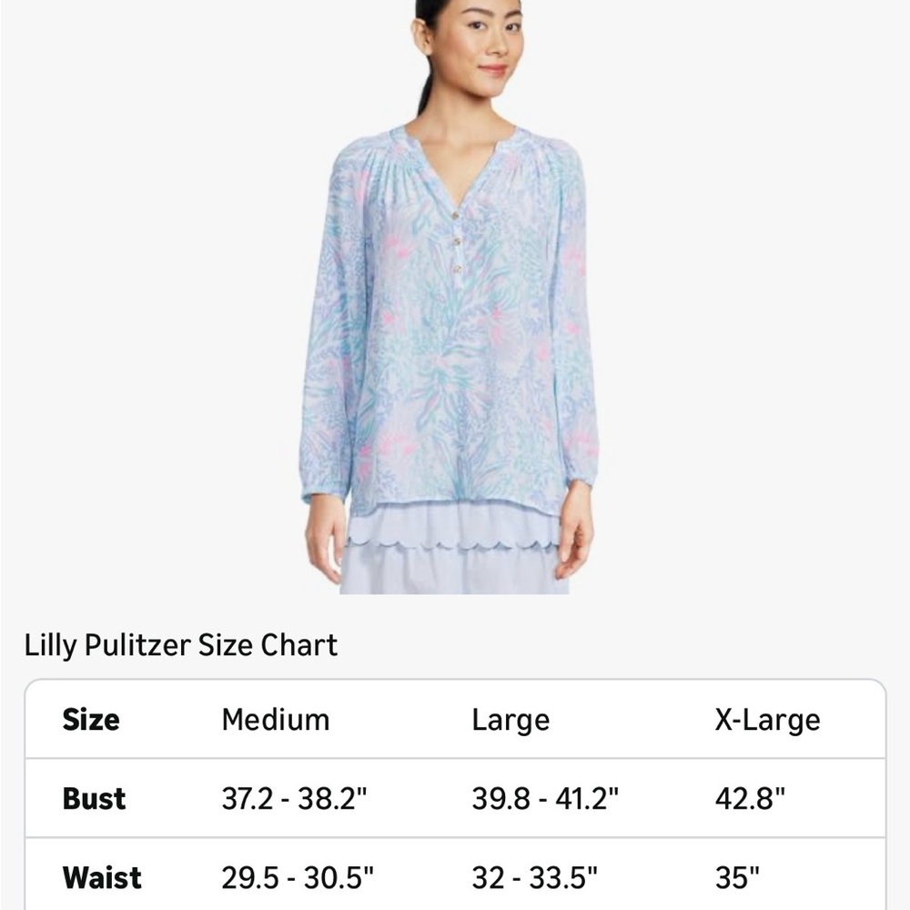 NWT Lilly Pulitzer Elsa top - Picture 5 of 6
